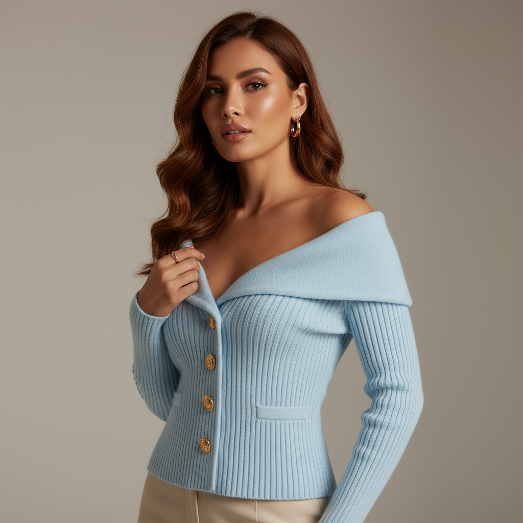 Clarize™ | Cárdigan Elegante de Punto