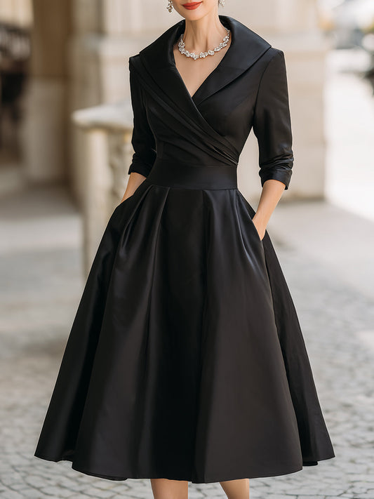 Lina™ | Vestido Midi de Satén