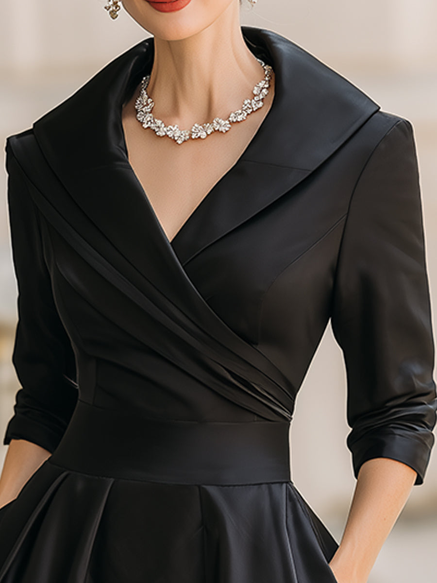 Lina™ | Vestido Midi de Satén